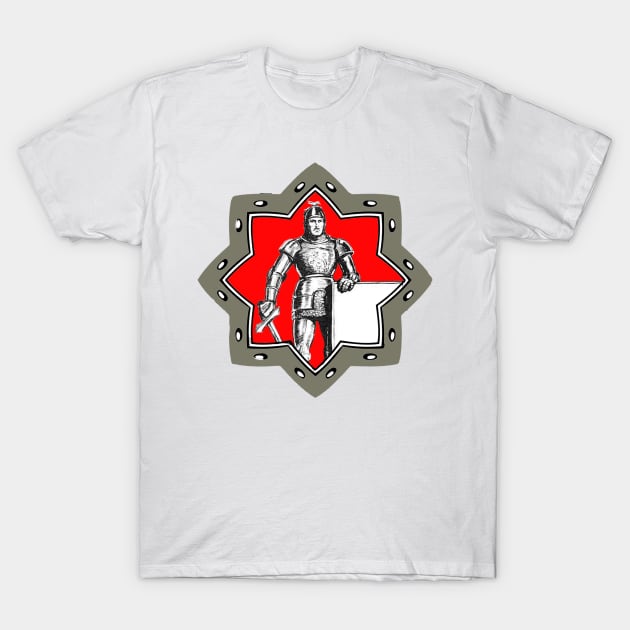 medieval knight in armor T-Shirt by Marccelus